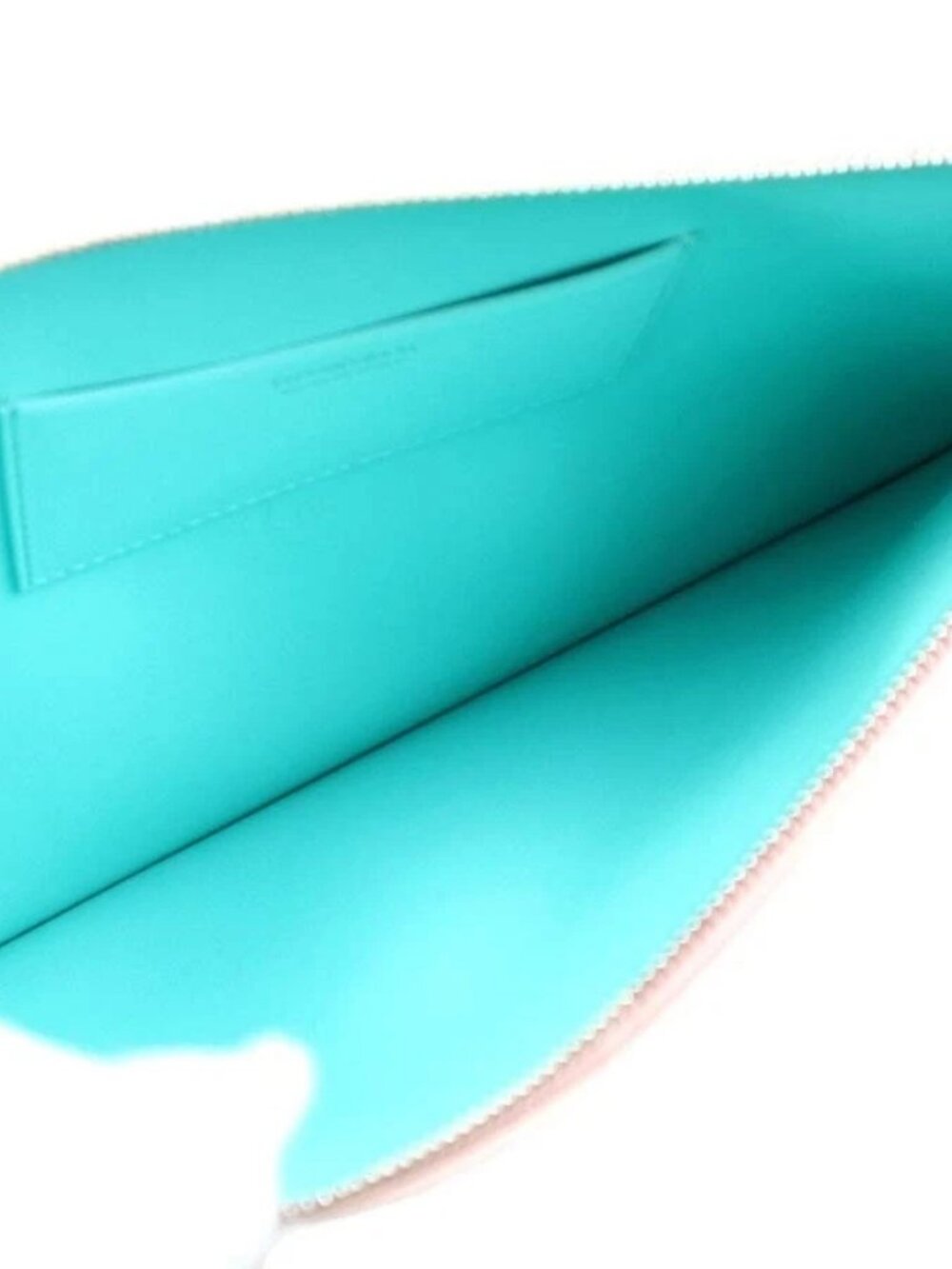 Auth TIFFANY&Co. Clutch Bag Pink Leather/Silvertone - Picture 12 of 13
